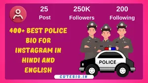 Best Police Bio For Instagram In Hindi And English