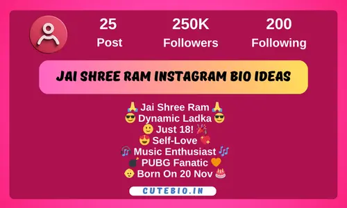 Jai Shree Ram Instagram Bio Ideas