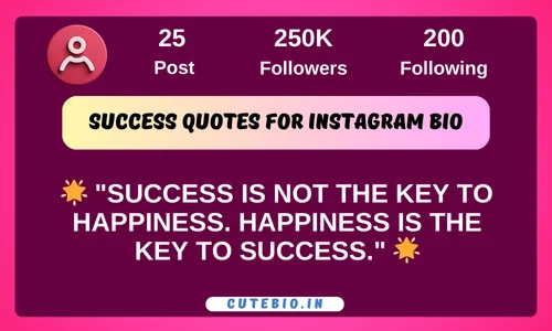 Success Quotes for Instagram Bio