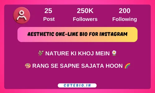 aesthetic one-line bio for instagram