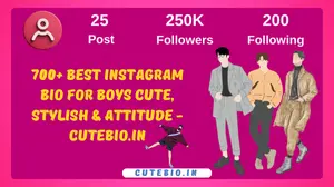 Best Instagram Bio For Boys Cute, Stylish & Attitude