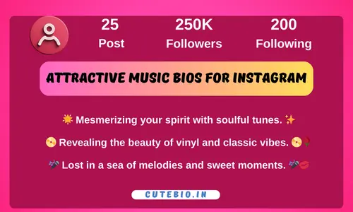 Attractive Music Bios for Instagram