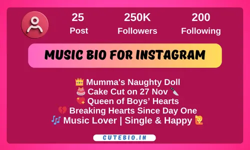 Music Bio For Instagram