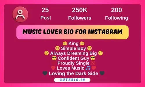 Music Lover Bio For Instagram