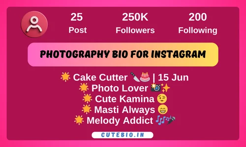 Photography Bio for Instagram