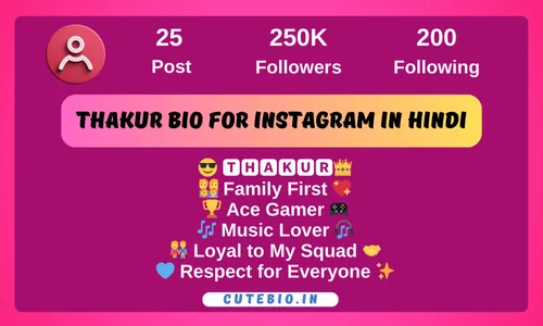 Thakur Bio For Instagram In Hindi