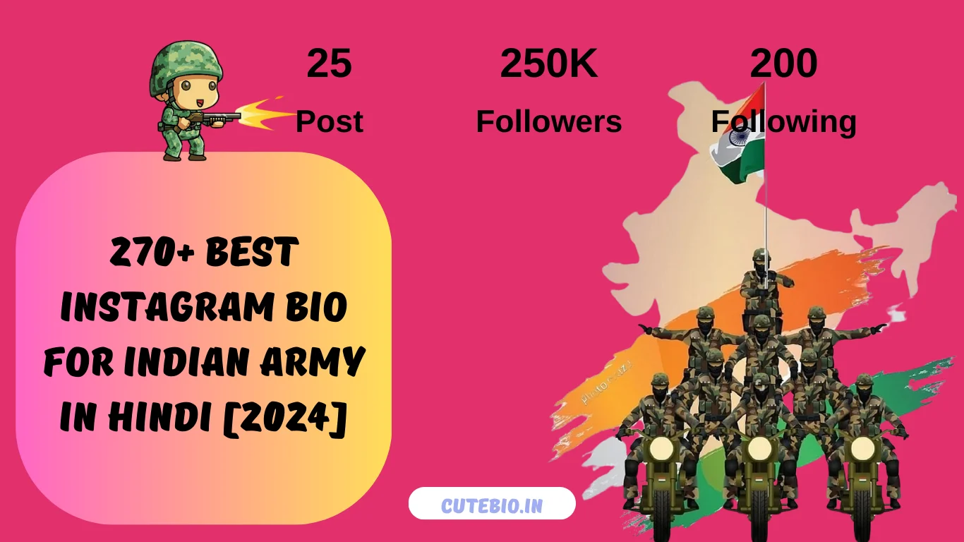 270+ Best Instagram Bio Indian Army In Hindi [2024]