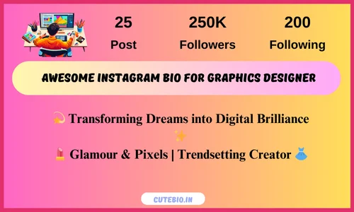 Awesome Instagram Bio for Graphics Designer