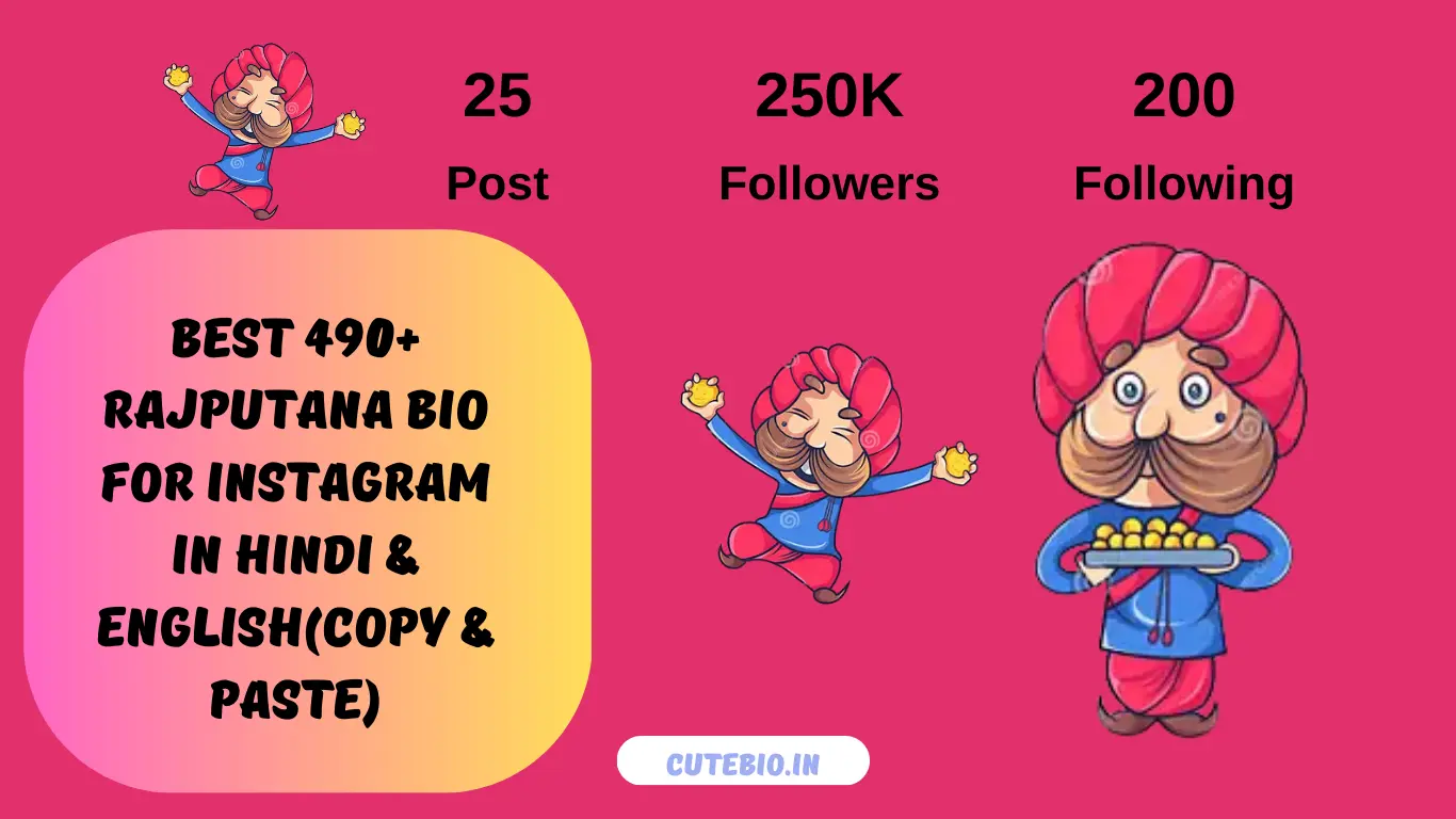 Best 490+ Rajputana Bio for Instagram in Hindi & English(Copy & Paste)