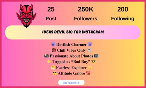 Ideas Devil Bio For Instagram