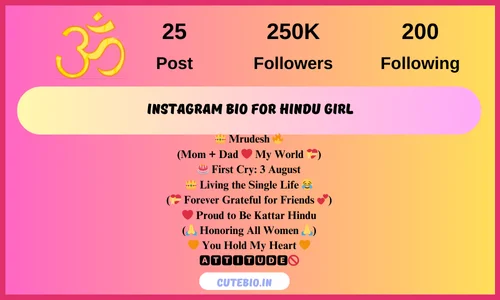 Instagram Bio For Hindu Girl