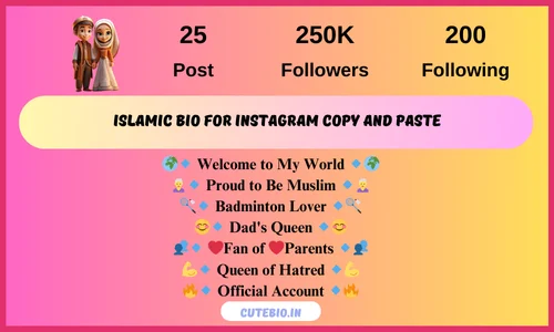 Islamic Bio For Instagram Copy And Paste