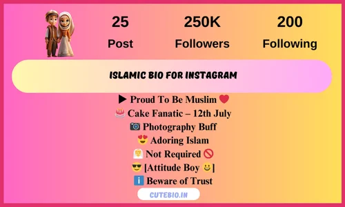 Islamic Bio For Instagram