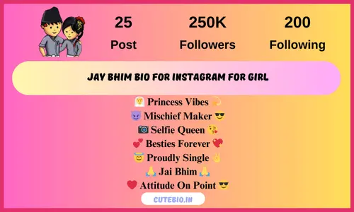 Jay Bhim Bio For Instagram For Girl