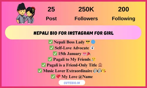 Nepali Bio For Instagram For Girl