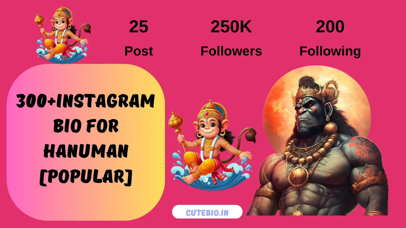 350+Powerful Instagram Bio For Hanuman (Popular)