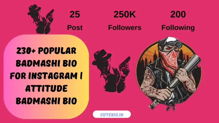 Badmashi Bio For Instagram