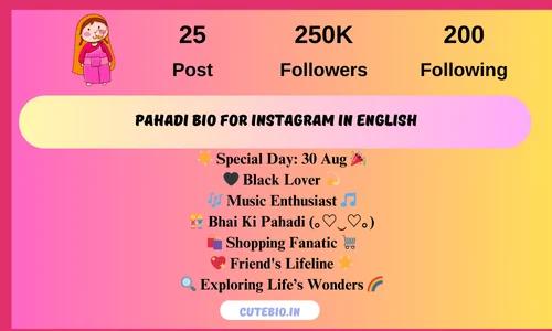 Pahadi Bio For Instagram In English