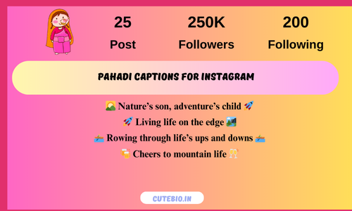 Pahadi Captions For Instagram