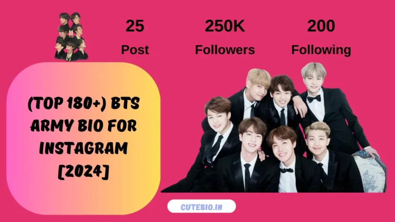 BTS Army Bio for Instagram